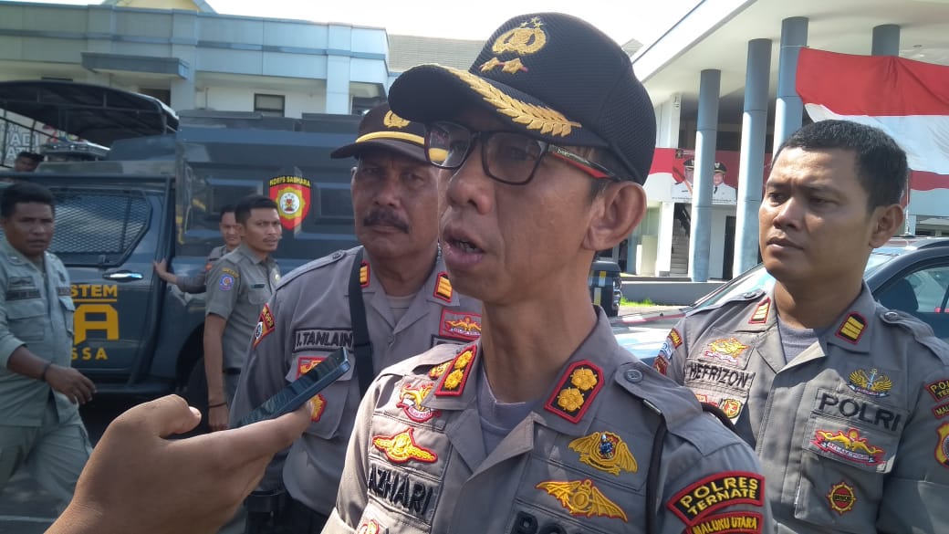 Polres Ternate Turunkan 275 Personel Kawal Aksi Demo Tolak Gojek dan Grab