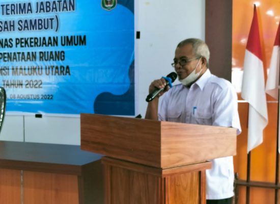 Djafar Ismail Minta Seluruh ASN Dinas PUPR Malut Dukung Saifuddin Djuba