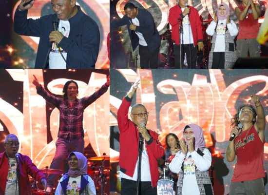 Wali Kota Tidore dan Wakil Diajak Nyanyi Bareng Slank, Lagu Borero Jadi Pemanis Konser